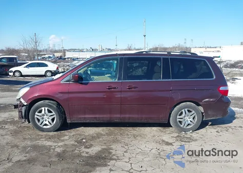 2007 Honda Odyssey Ex z USA, uszkodzony, nr VIN 5FNRL384X7B070141